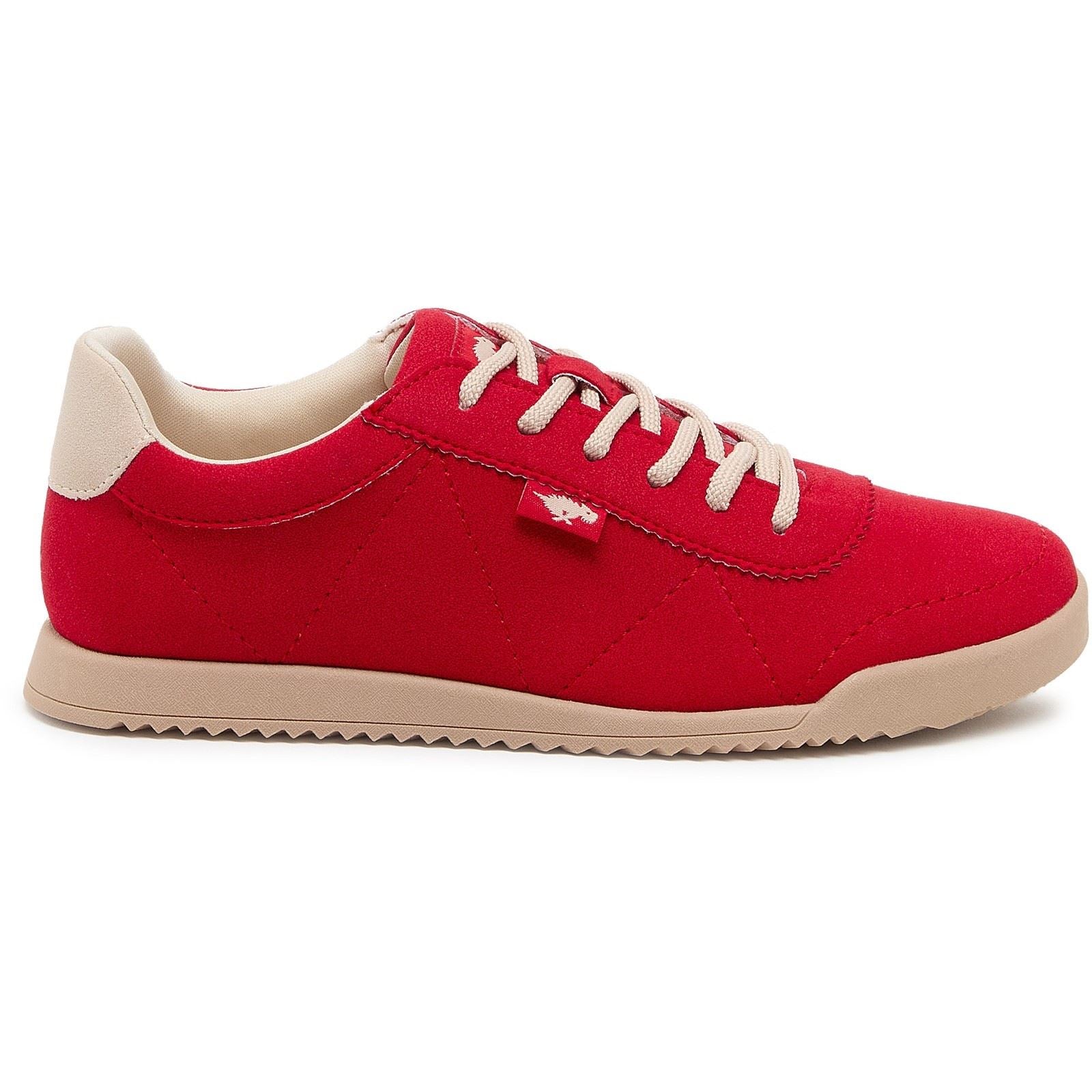 Rocket Dog Bertie Pella Textile Damen Rote Sneakers