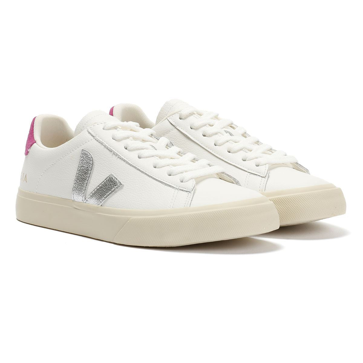 Veja Campo Leder Damen Weiße Sneakers