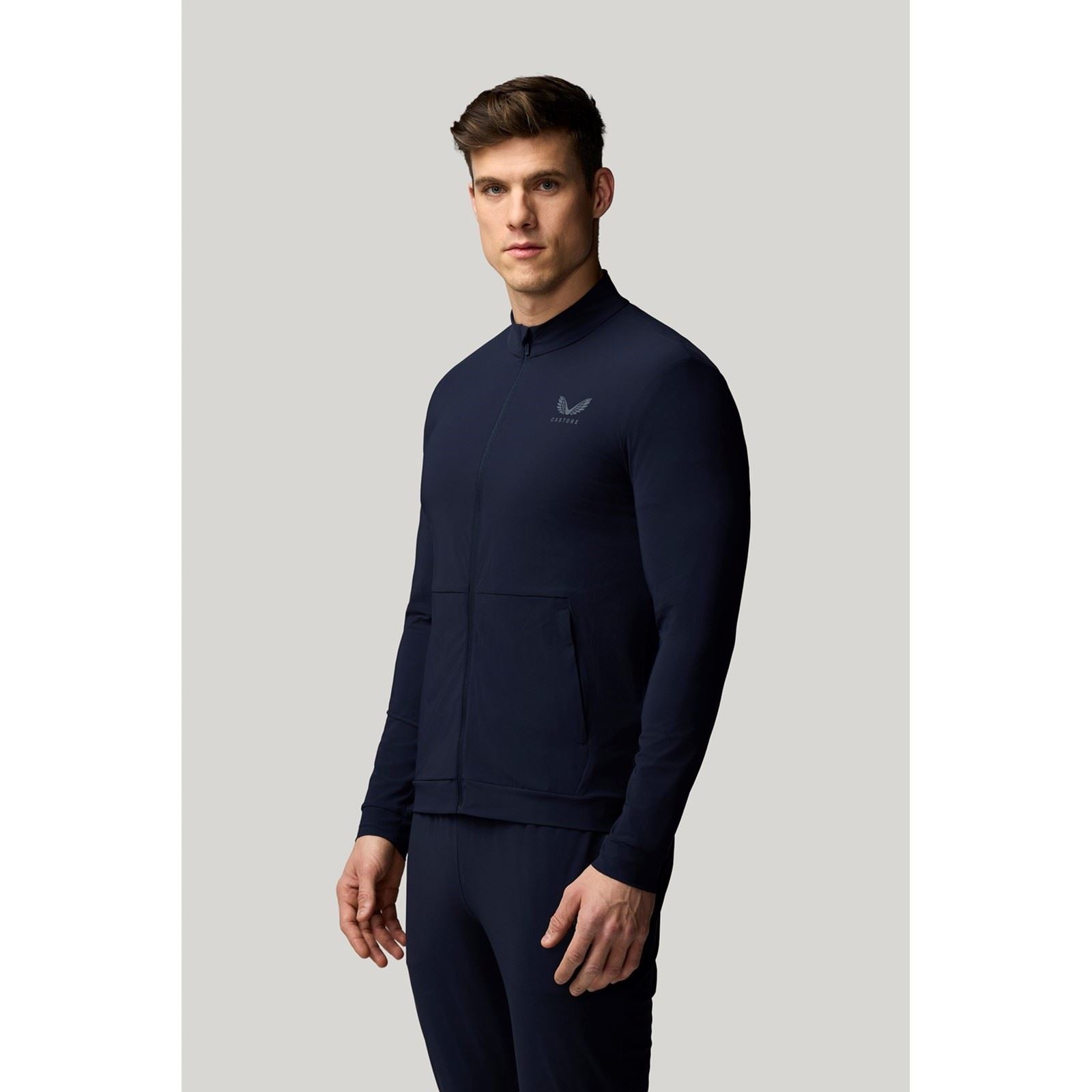 Castore Tech Training Herren Blaue Trainingsjacken