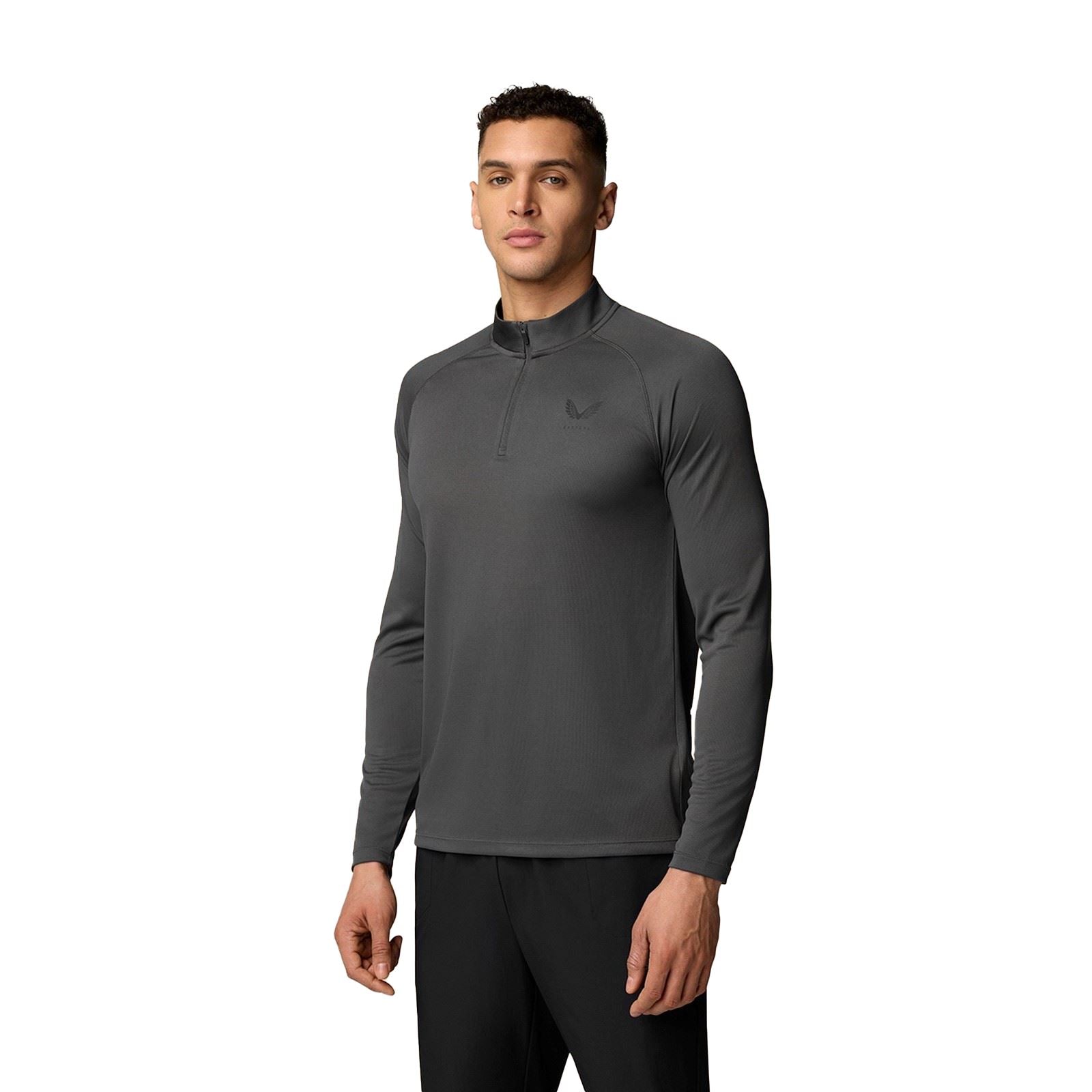Castore Adapt Training 1/4 Zip Top Polyester Herren Graue Activewear T-Shirts