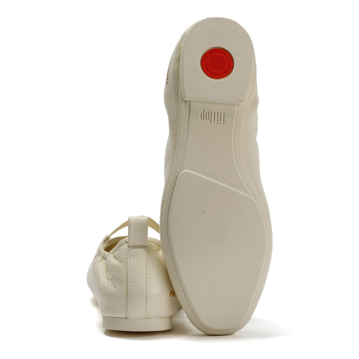 FitFlop X Pantone Delicato Mary Jane Leder Damen Weiße Schuhe