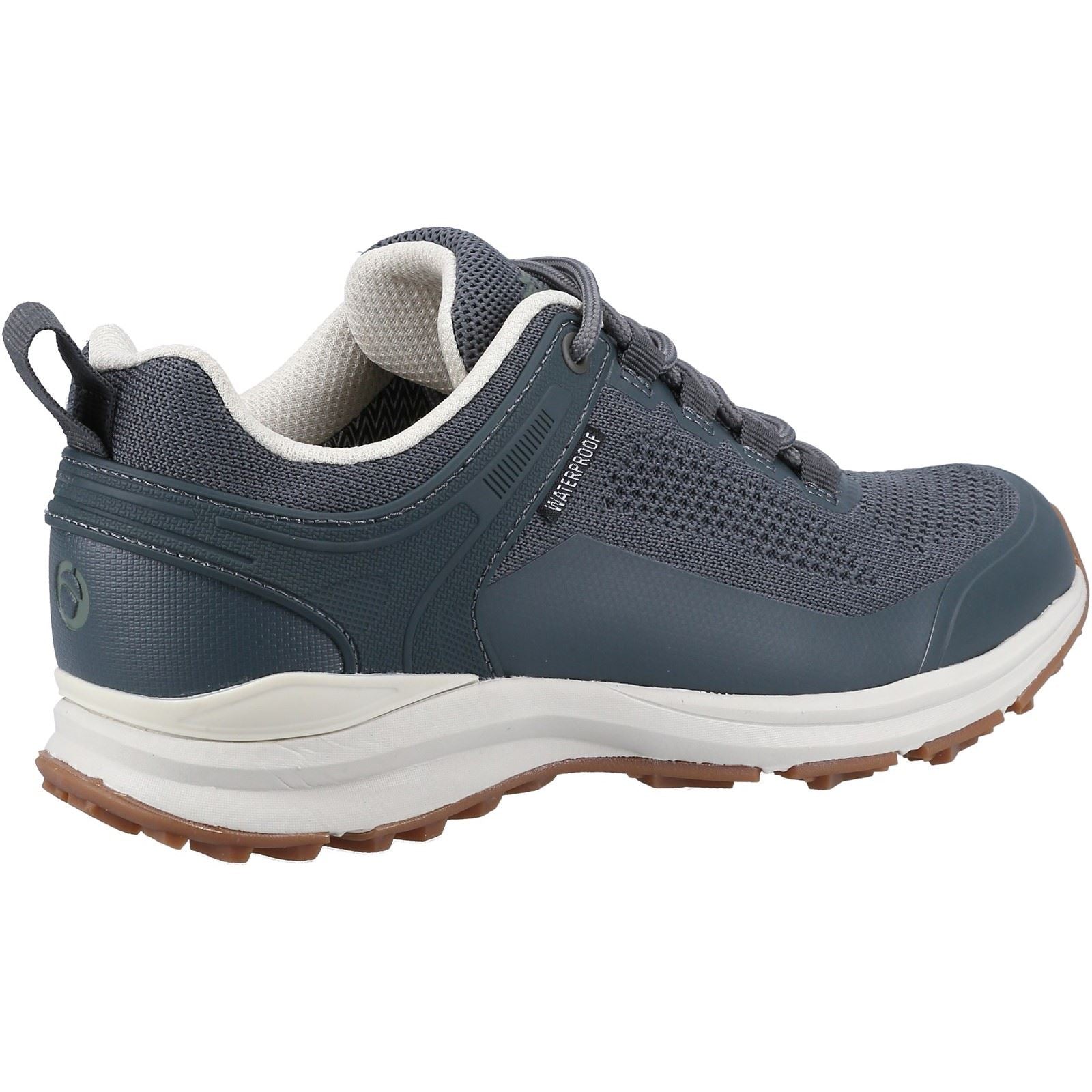 Cotswold Compton Recyceltes Kunststoff Synthetische Pu Damen Graue Sneakers
