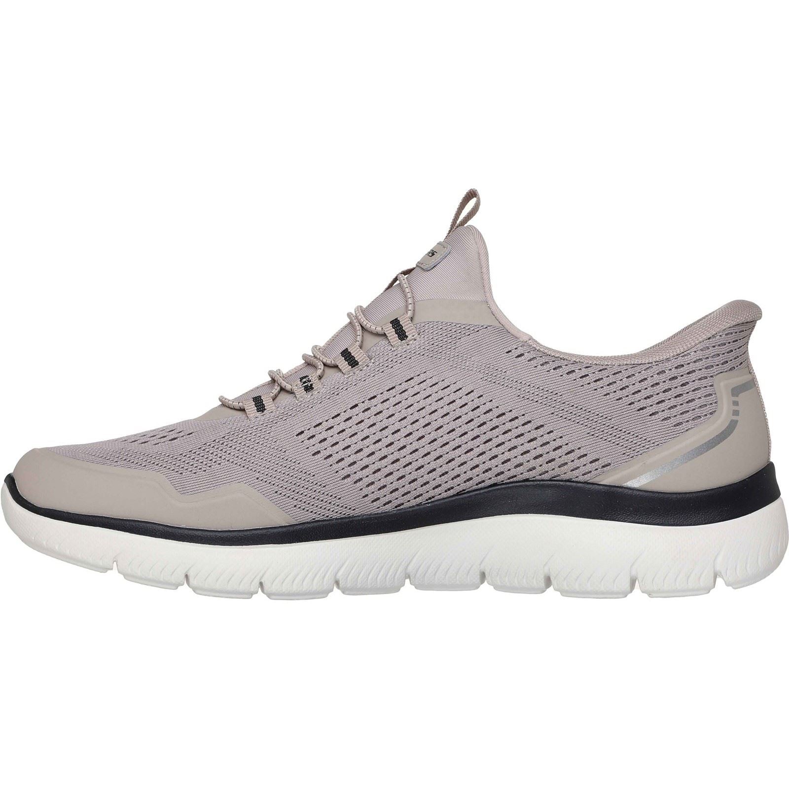 Skechers Summits Top Rate Textil Herren Taupe/Schwarze Farbe Sneakers