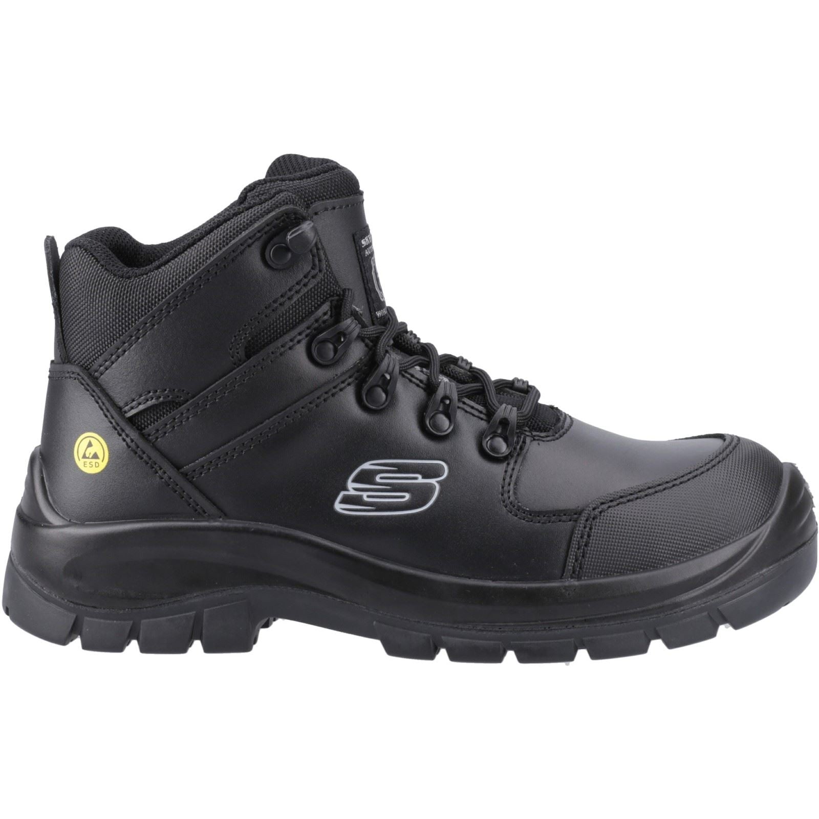 Skechers Workwear Trophus Kilram Leder Männer Schwarze Farbe Sicherheitsstiefel