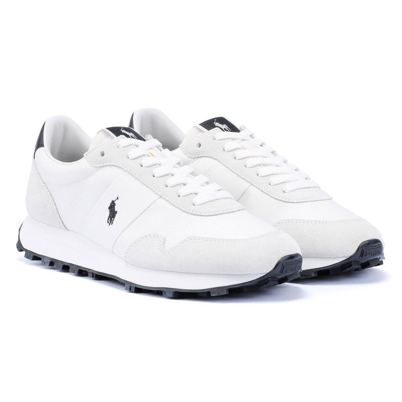 Ralph Lauren Trail 125 Weiße Ledersneaker Für Herren