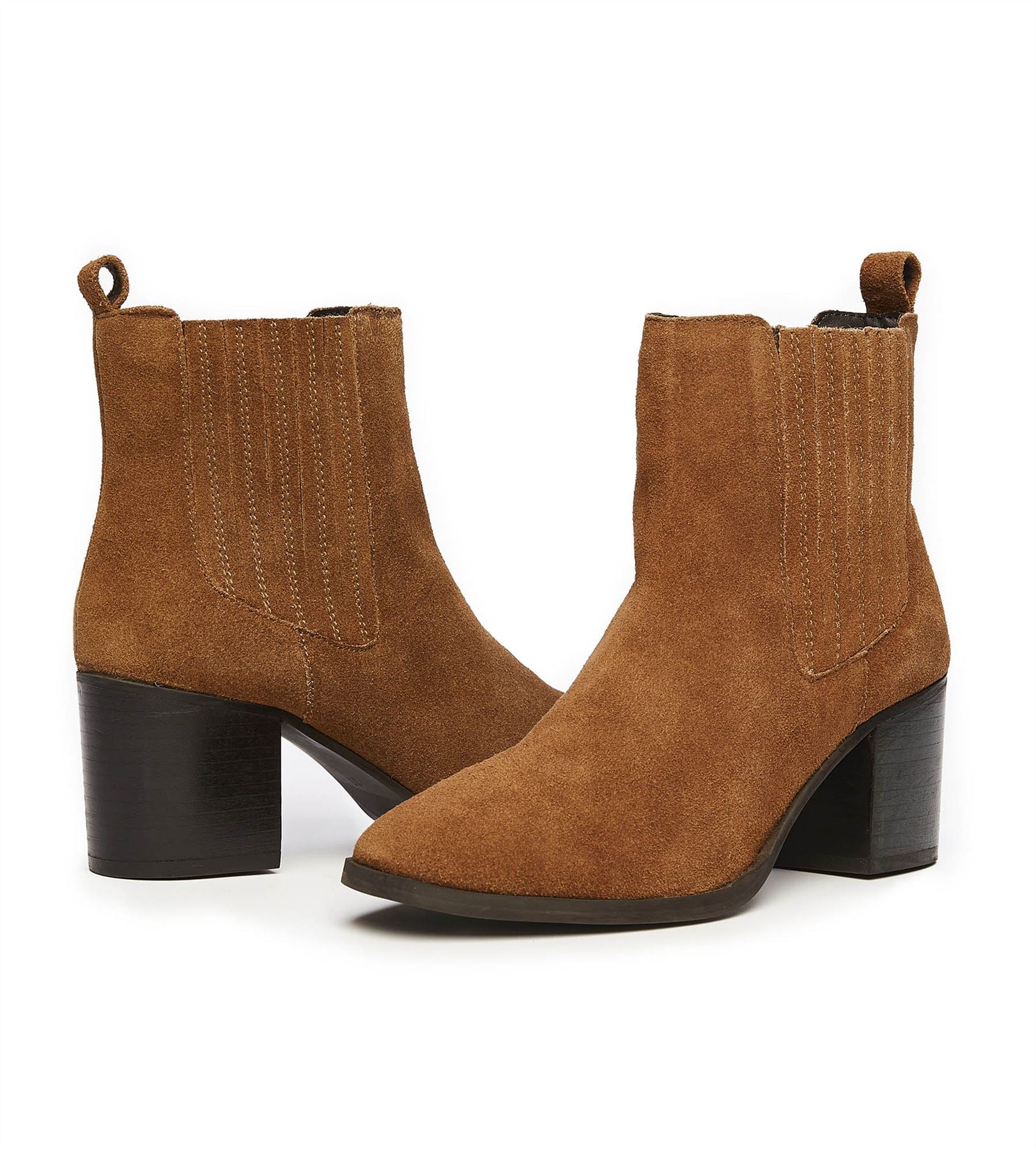 Osprey London The Naples Wildleder Damen Braune Stiefel