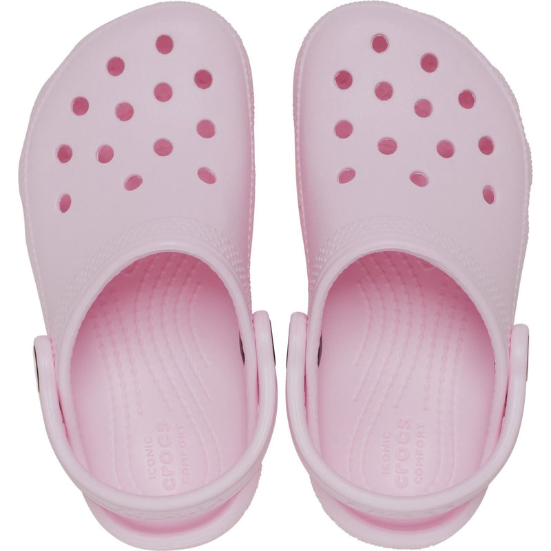 Crocs Toddler Classic Croslite Gummi Rosa Milch Loafers