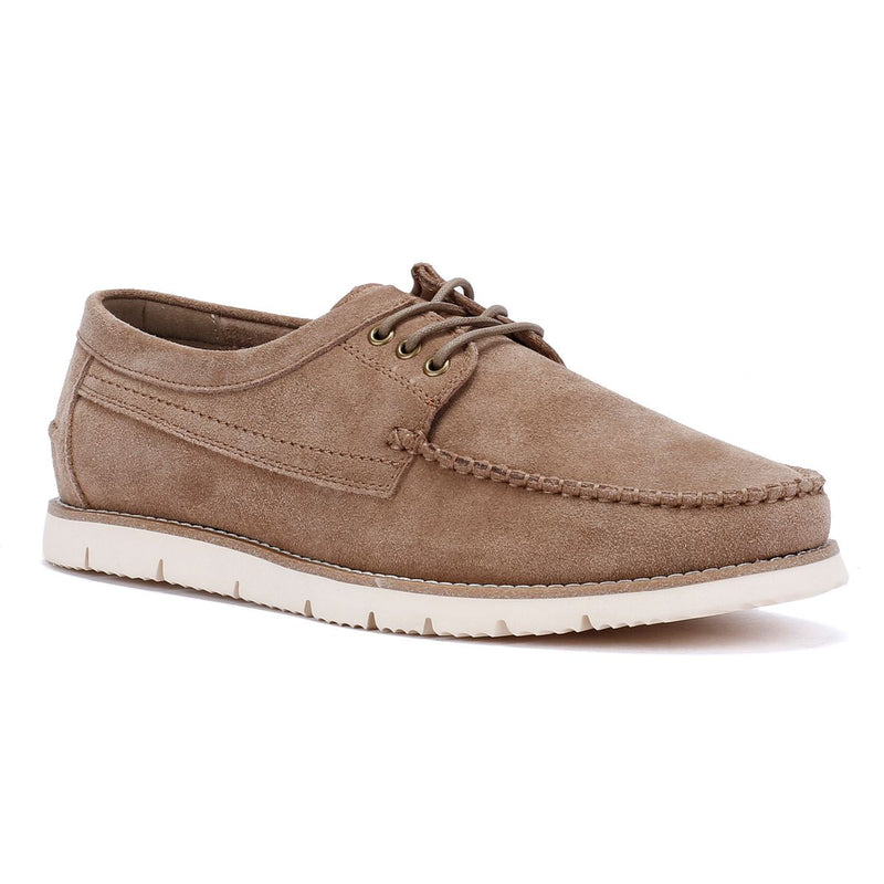 Ben Sherman Soho Herrenschuhe Aus Wildleder In Grau Mit Schnürung