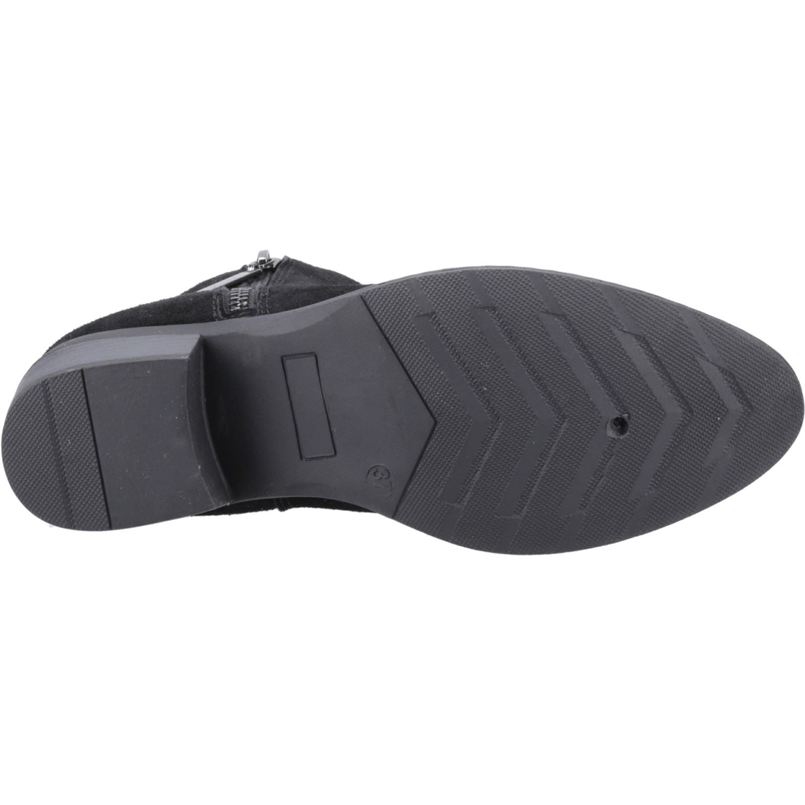 Hush Puppies Ingrid Damen Wildleder Schwarze Farbe Stiefeletten mit Absatz