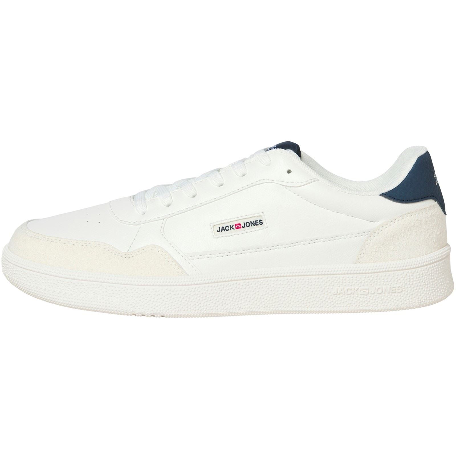 Jack & Jones Bounce Herren Sneaker In Weiß/Navy Aus Polyurethan