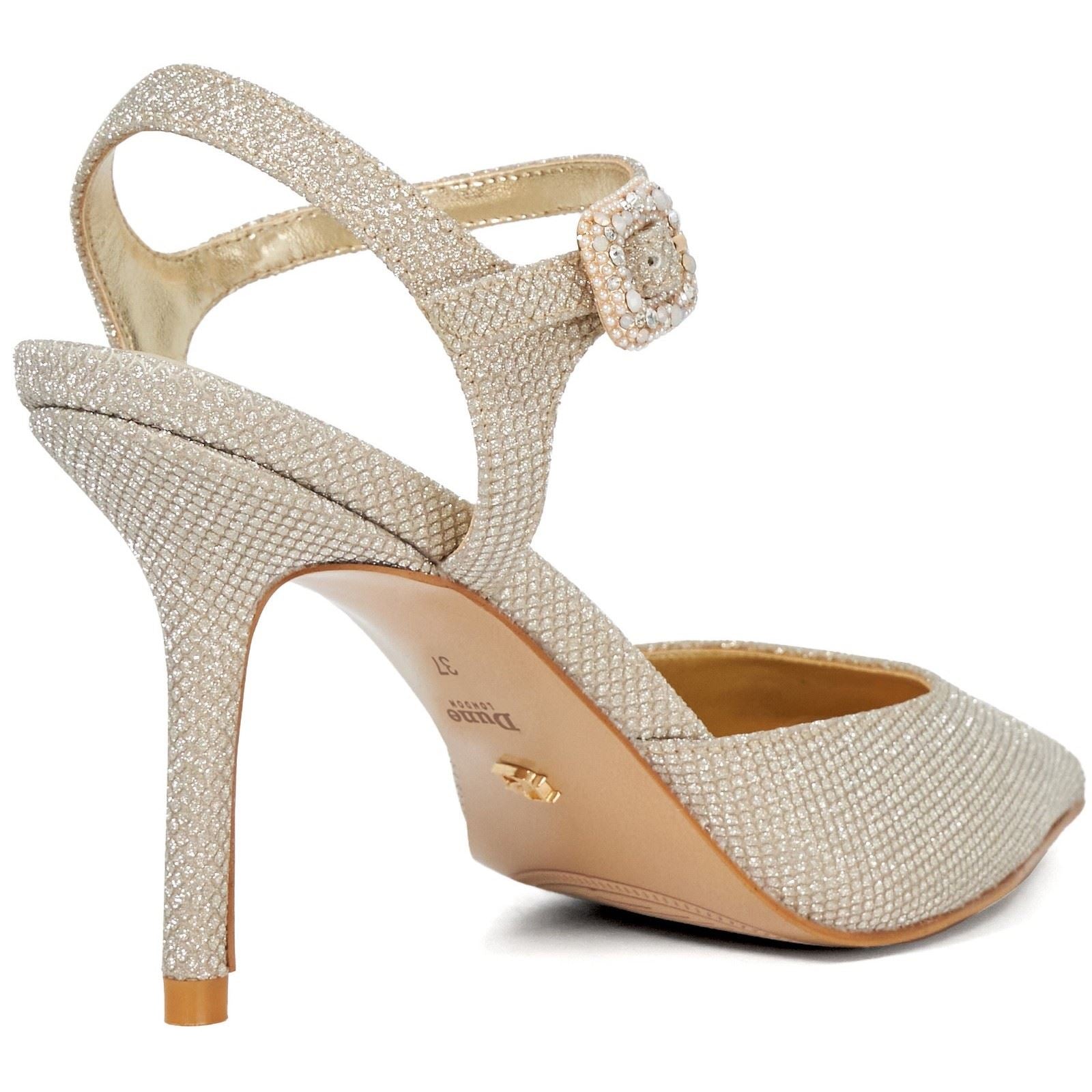 Dune Channel Wide Fit Damenschuhe In Gold