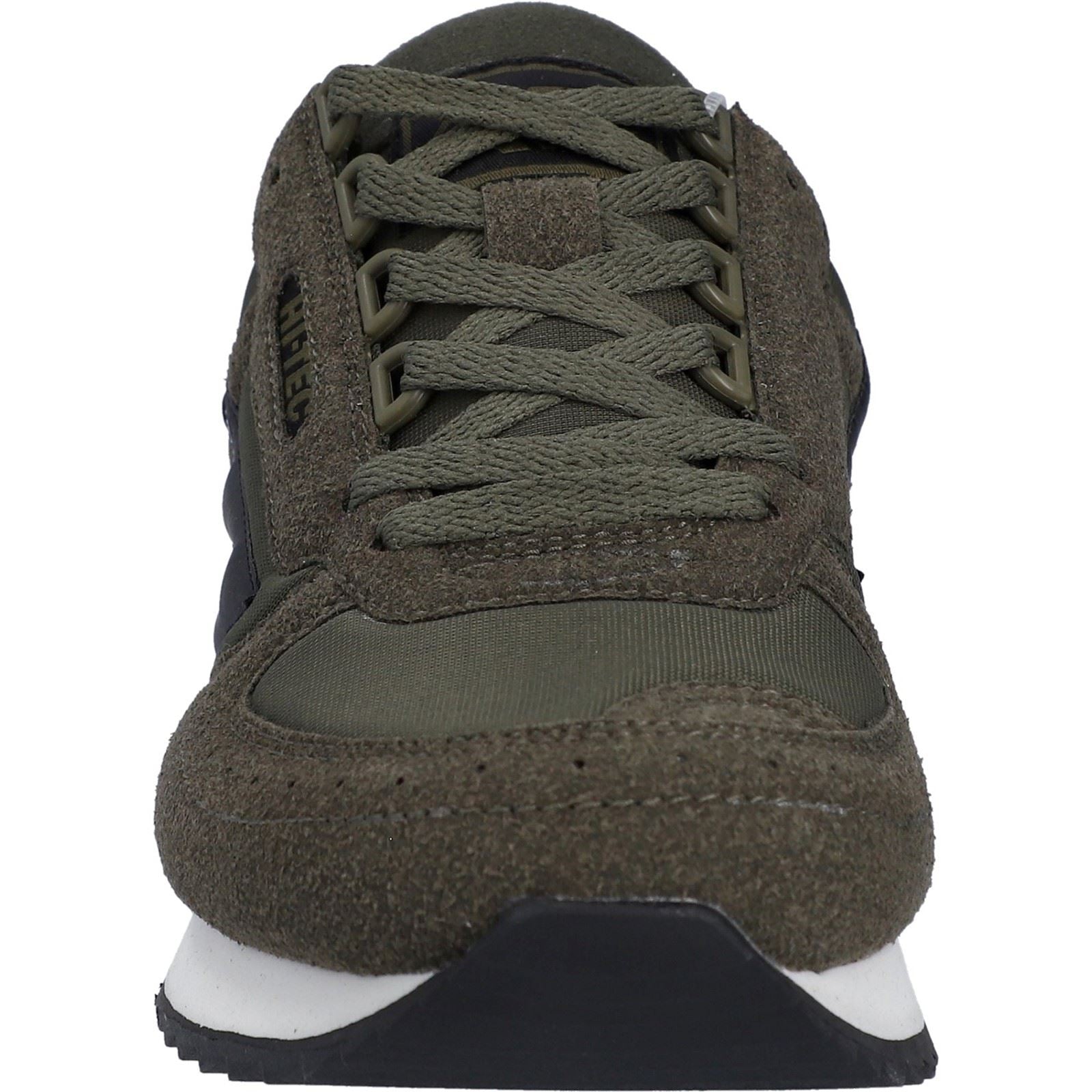 Hi-Tec Silver Shadow PU Wildleder/Polyester Herren Dunkelolive Schnürschuhe