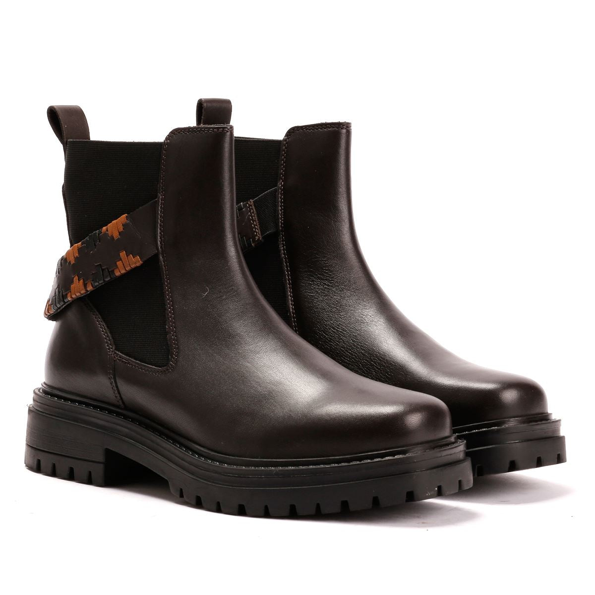 Osprey London The Guildford Chelsea Leder Damen Braune Stiefel