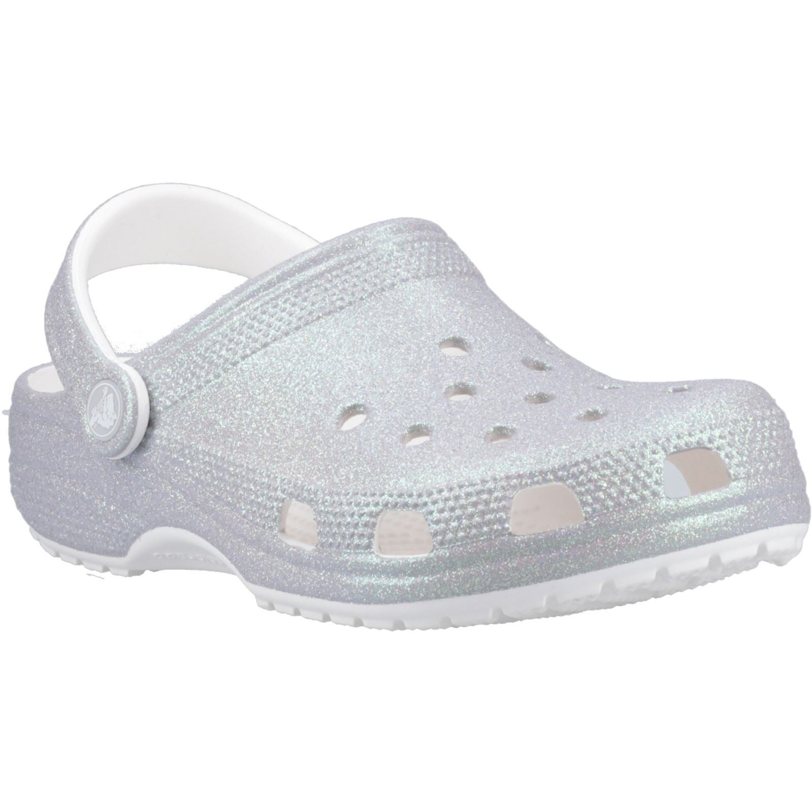 Crocs Classic Glitter Eva Damen Weiße Clogs