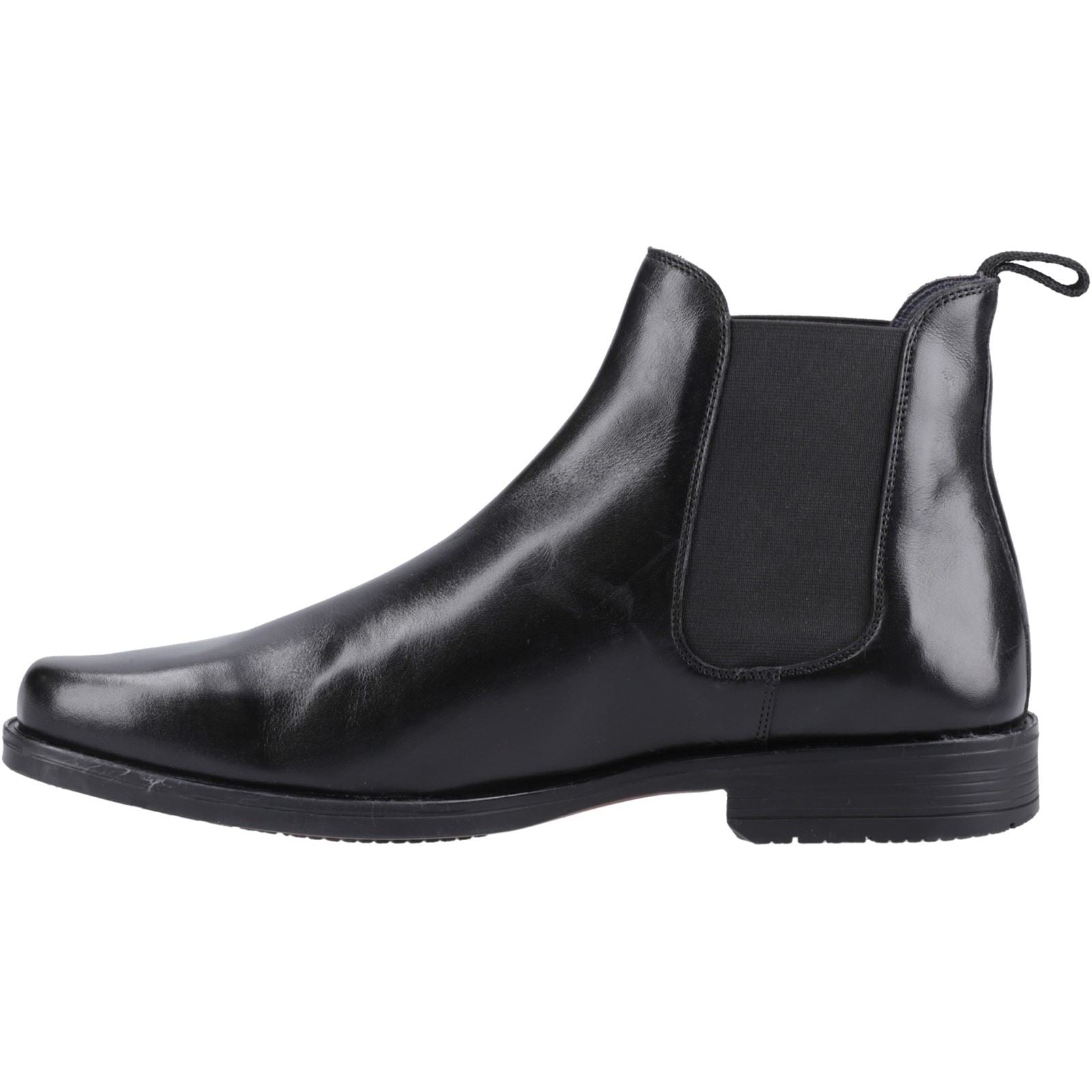 Hush Puppies Brennan Herren Stiefel aus schwarzem Leder