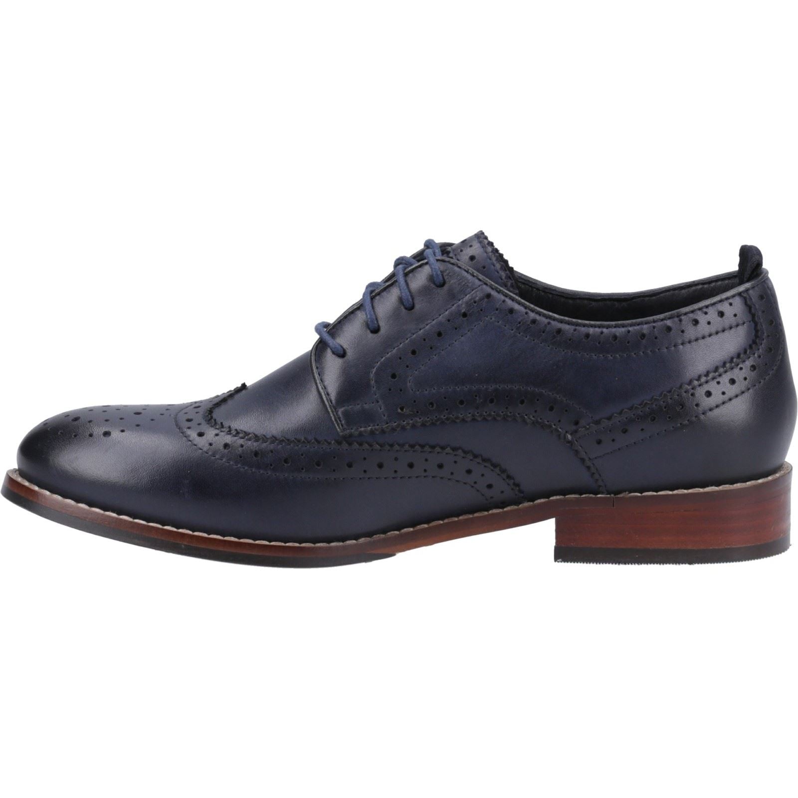 Hush Puppies Natalia Damen-Brogues-Schuhe Aus Leder In Marineblau