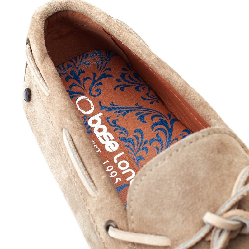 Base London Brooks Leder Herren Sand Loafers