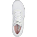 Skechers Arch Fit 2.0 Glow The Distance Textil Damen Sneaker In Weiß/Silber