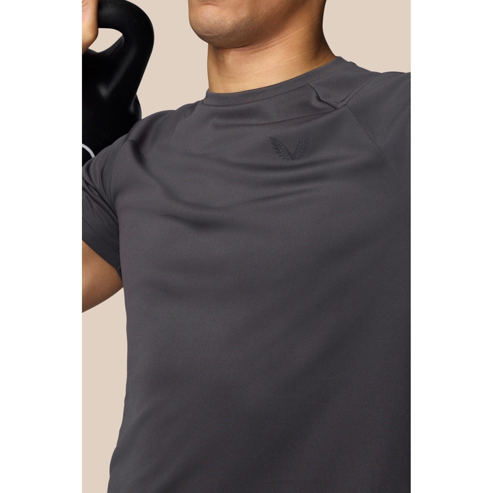 Castore Adapt Training T-Shirt Polyester Herren Schwarze Farbe Sport-T-Shirts