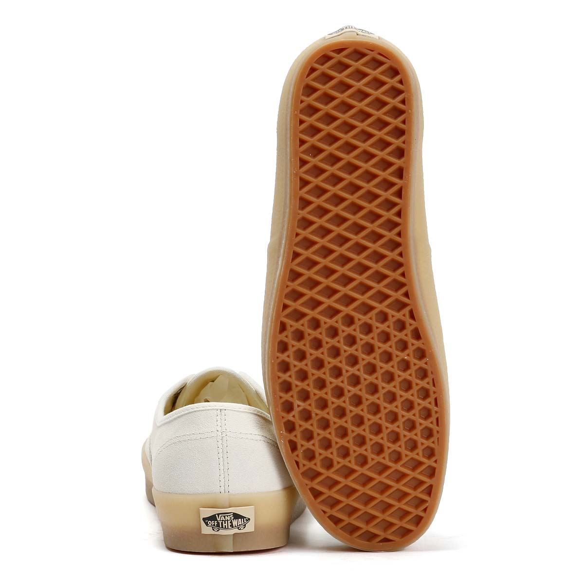 Vans Authentic Crepe Leder Herren Weiße Sneakers