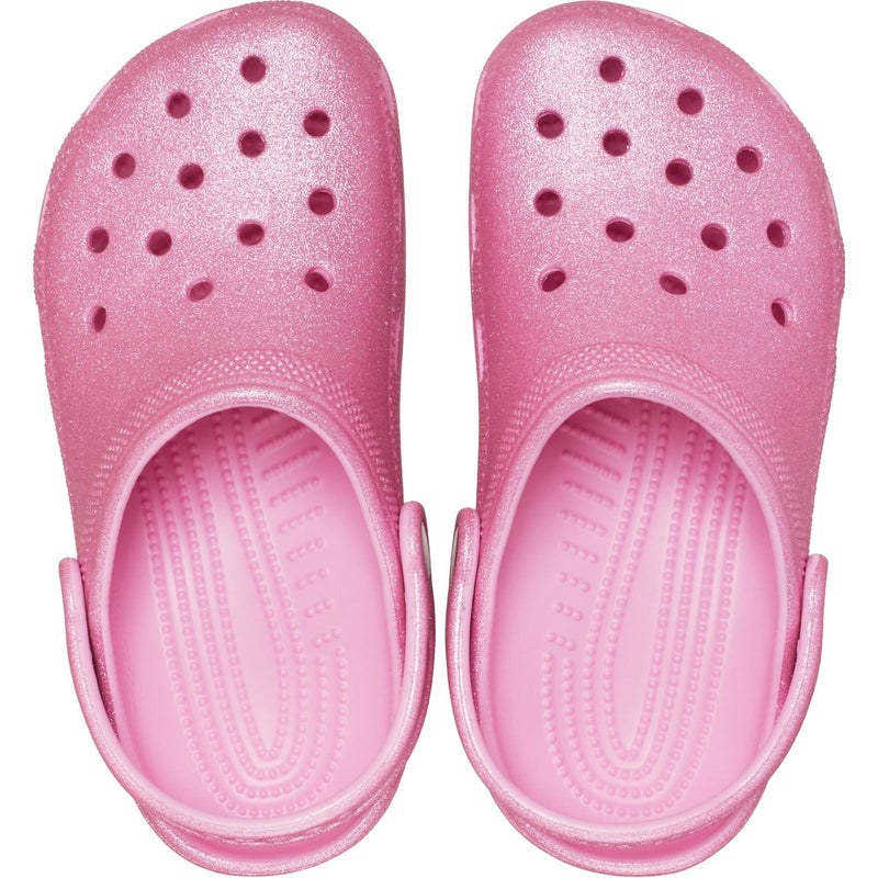 Crocs Classic Glitter Thermoplastische Rosa Tweed Glitzer Slipper