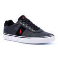 Ralph Lauren Hanford III Schwarze Farbe Ledersneaker Für Herren