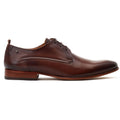 Base London Gambino Excel Leder Herrenschuhe In Verbranntem Braun Mit Schnürung