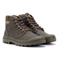 Palladium Pampa Hi Wax Leinwand Braune Stiefel