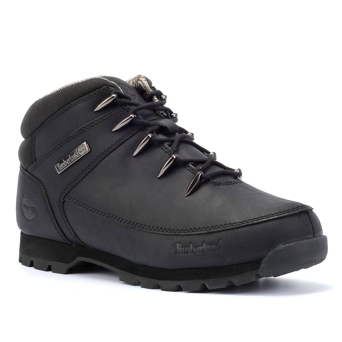 Timberland Euro Sprint Mid Lace Premium Schwarze Farbe Herrenlederstie –  Tower-London.De