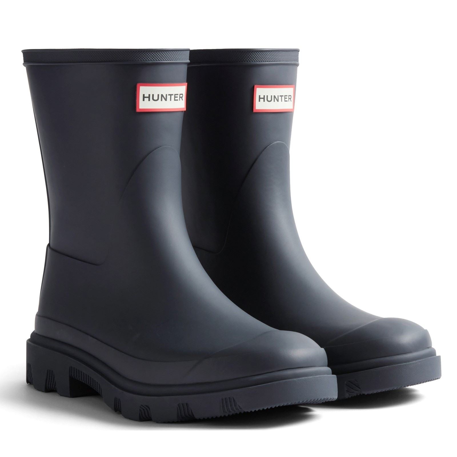 Hunter Downpour Short Boot Damen Gummistiefel In Marineblau