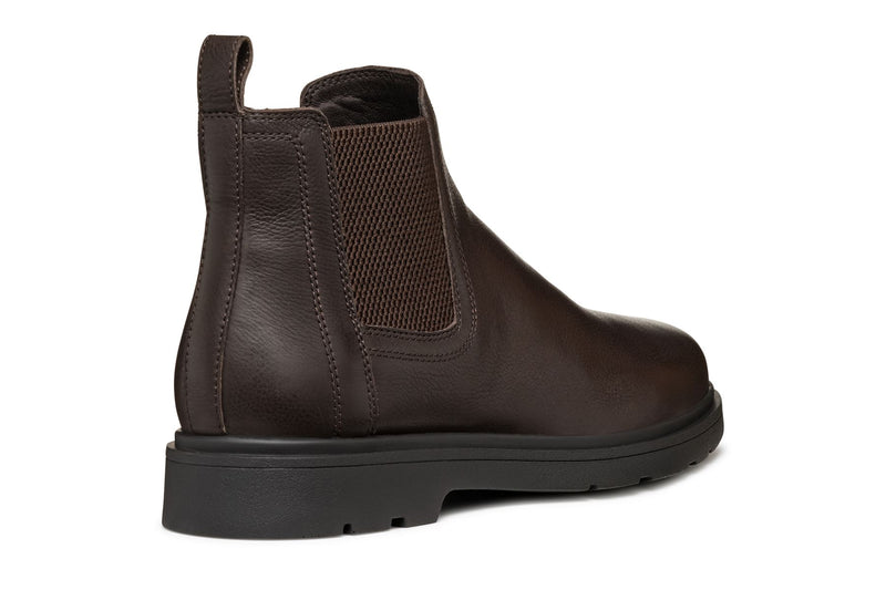 Geox Spherica EC1 C Tumble Leder Herren Braune Stiefel
