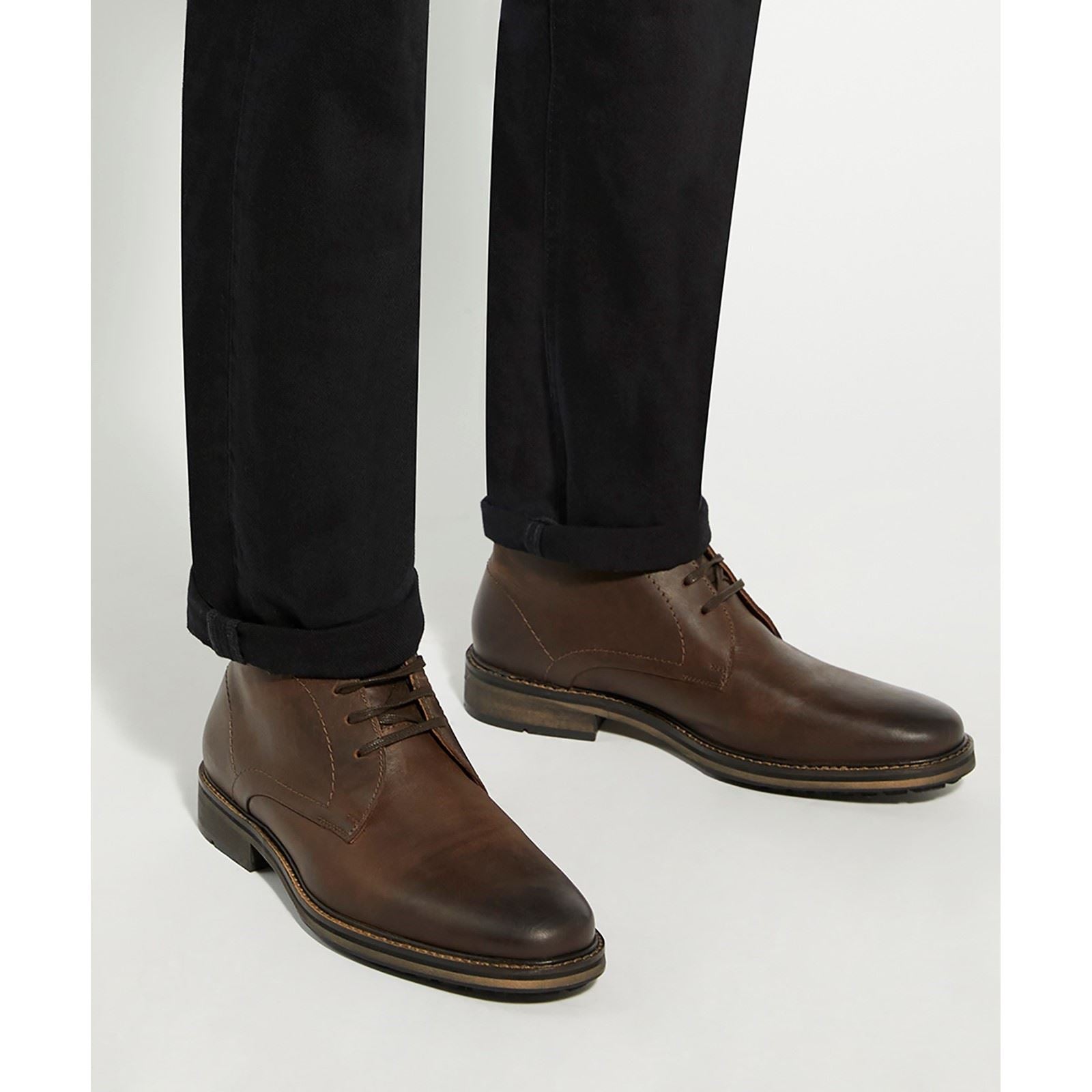 Dune Charleys Braune Herrenstiefel Aus Leder
