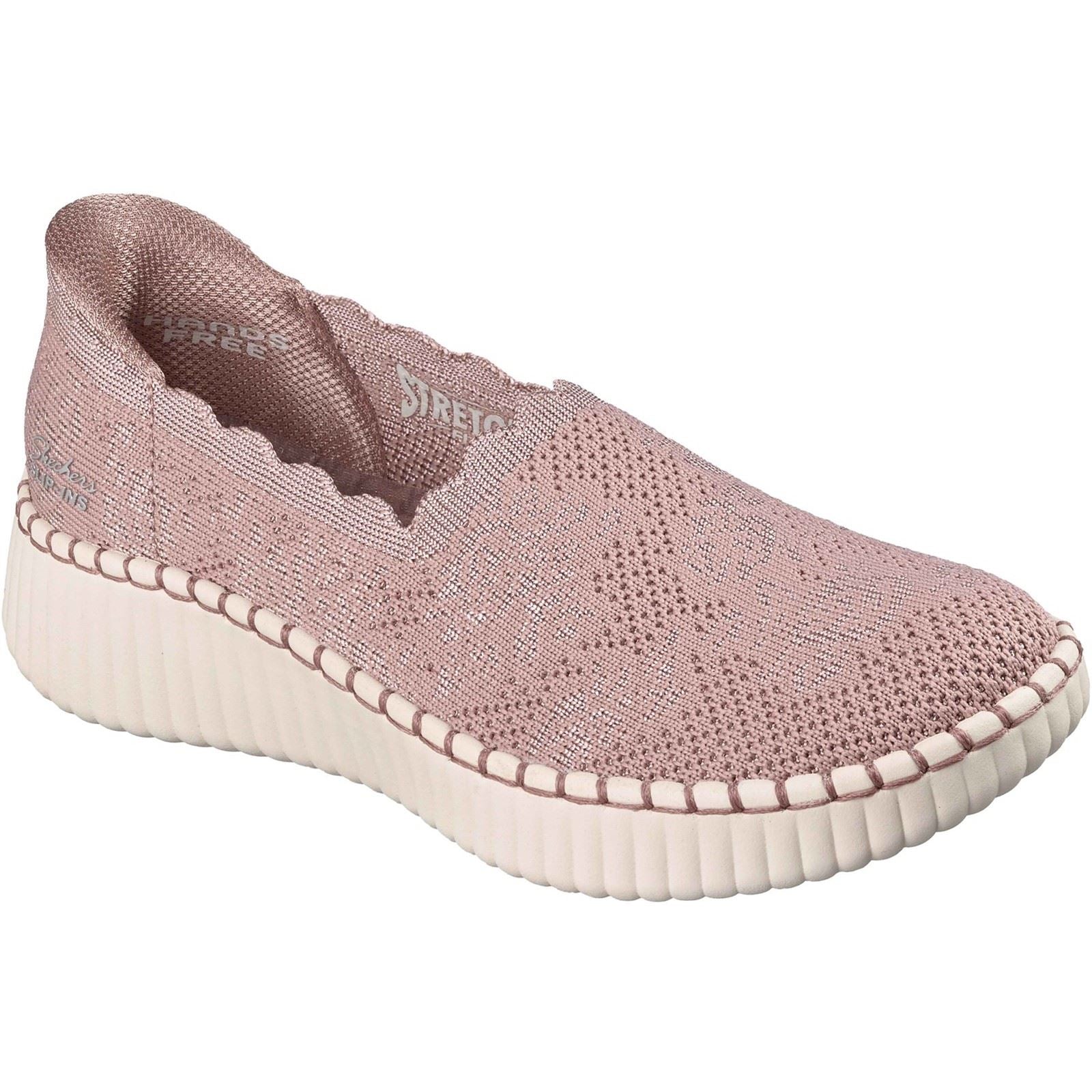 Skechers Wilshire Boulevard Polyester Damen Mauve Sneakers