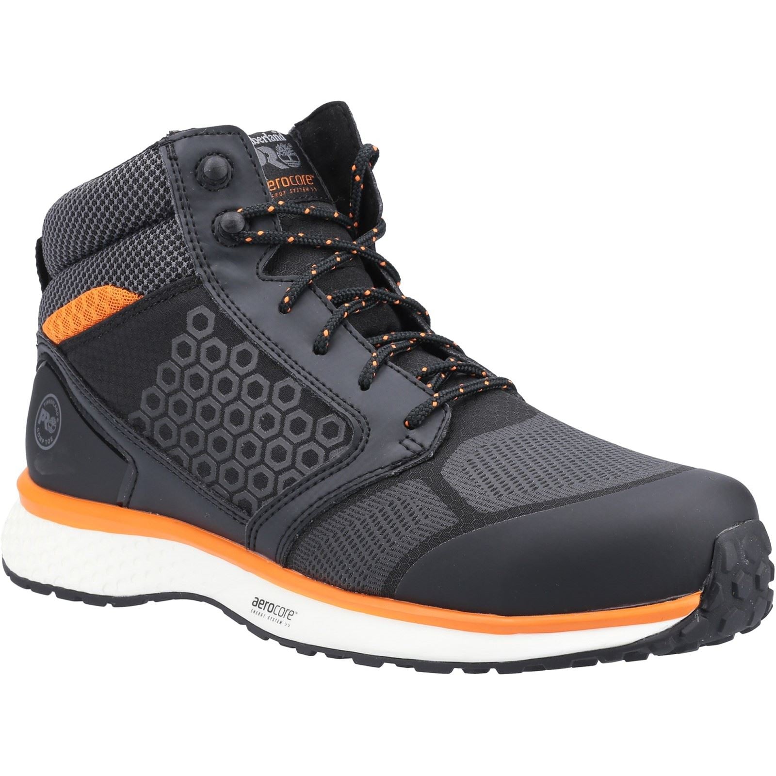 Timberland Pro Reaxion Mid Synthetic Schwarz/Orange Sicherheitsstiefel