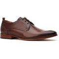 Base London Gambino Excel Leder Herrenschuhe In Verbranntem Braun Mit Schnürung