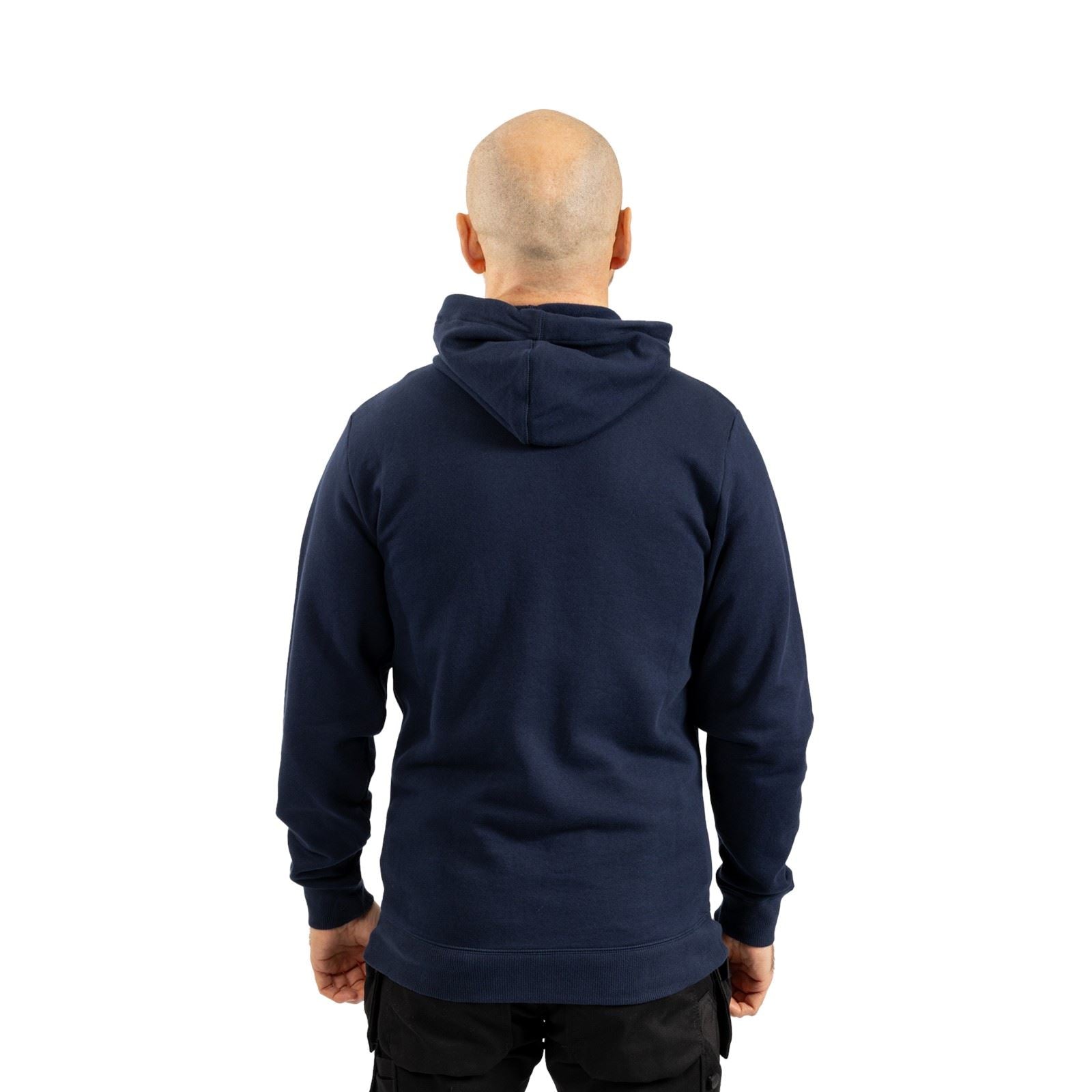 Helly Hansen Workwear Manchester Zip Baumwoll Herrenblauer Kapuzensweatshirt