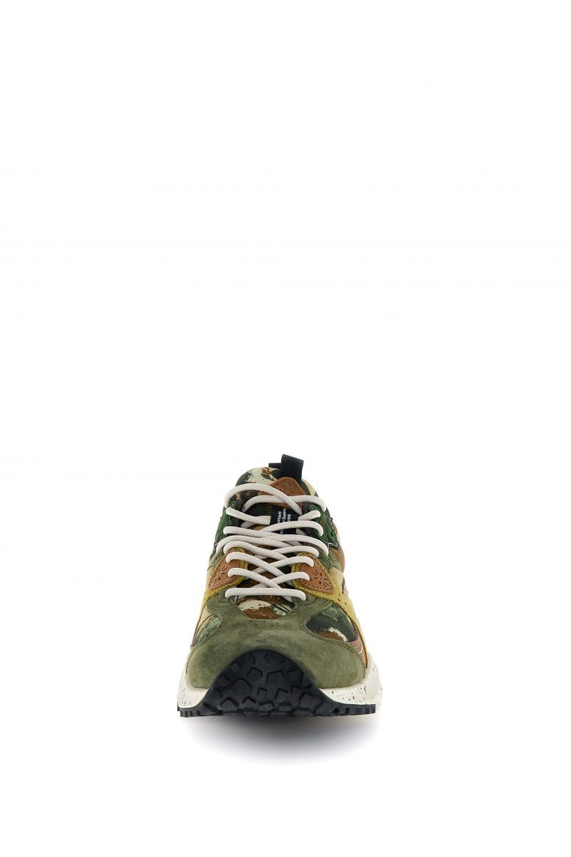Flower Mountain Wave Wildleder Herren Grüne Sneaker