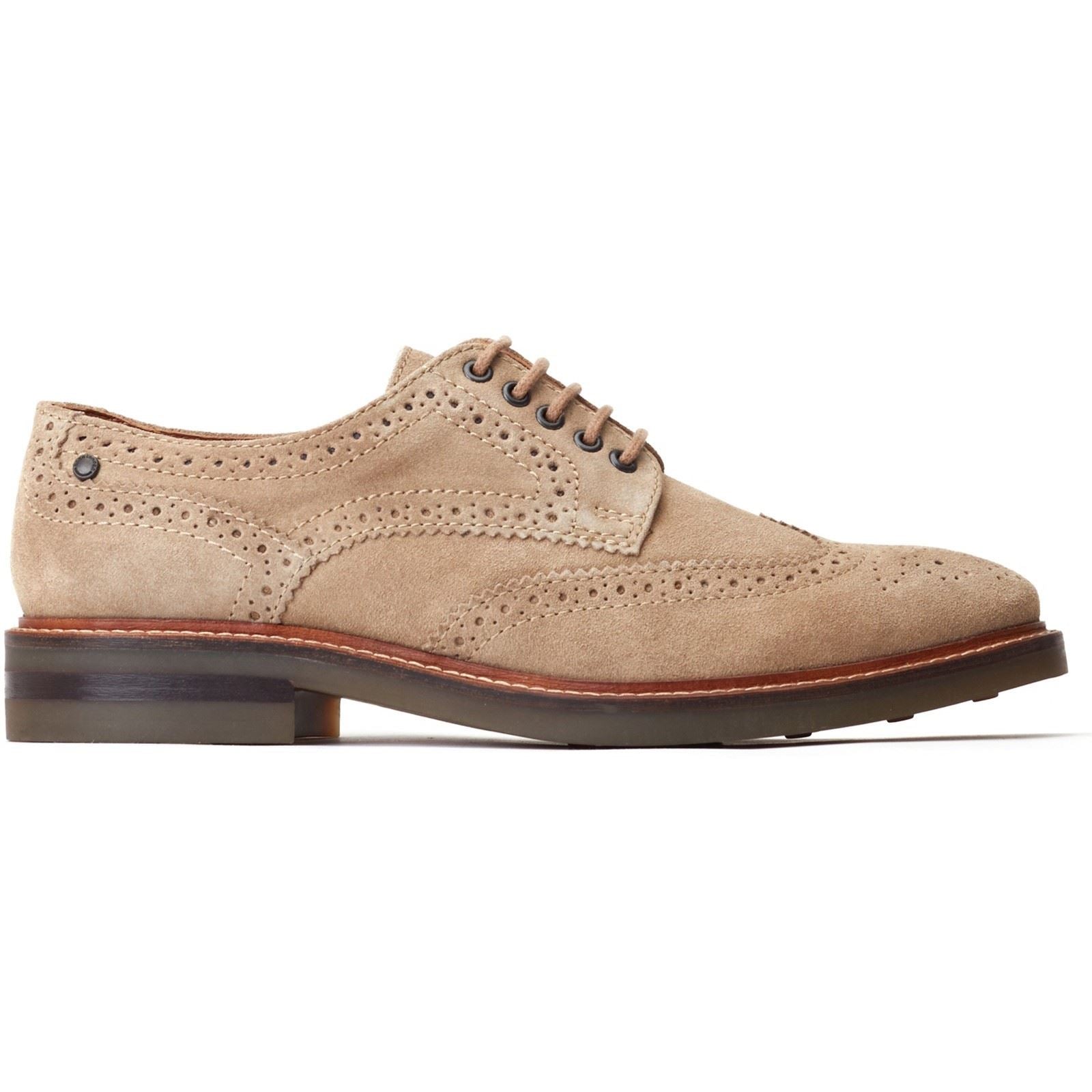 Base London Hatfield Leder Herren Sandschuhe Mit Brogue-Muster