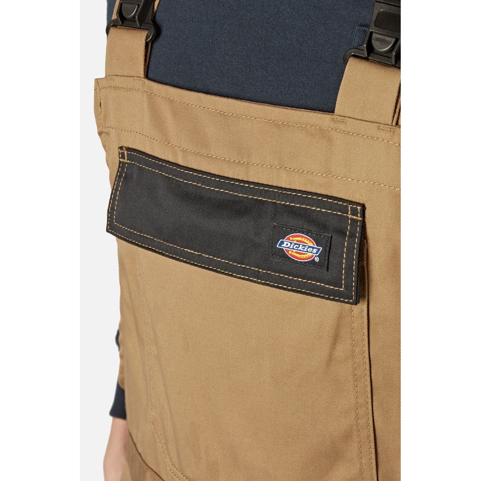 Dickies Everyday Bib and Brace Polyester Herren Brauner Arbeitsoverall