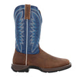 Durango Rebel Leder Herren Sattelbraun/Denim Blaue Stiefel