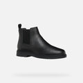 Geox Spherica EC1 C Tumble Leder Herren Schwarze Stiefel