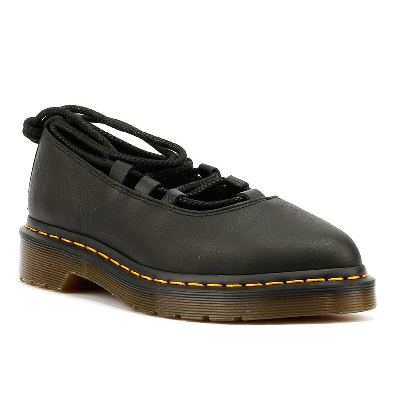 Dr. Martens Elphie II Virginia Lederschuhe Für Damen In Schwarz