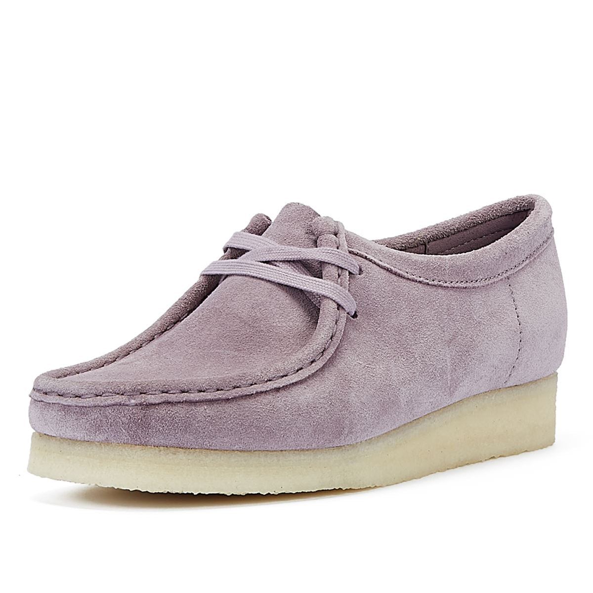 Clarks Wallabee Wildleder Damen Bequemschuhe In Mauve