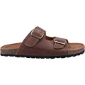 Hush Puppies Nash Slider Leder Herren Sandalen In Braun