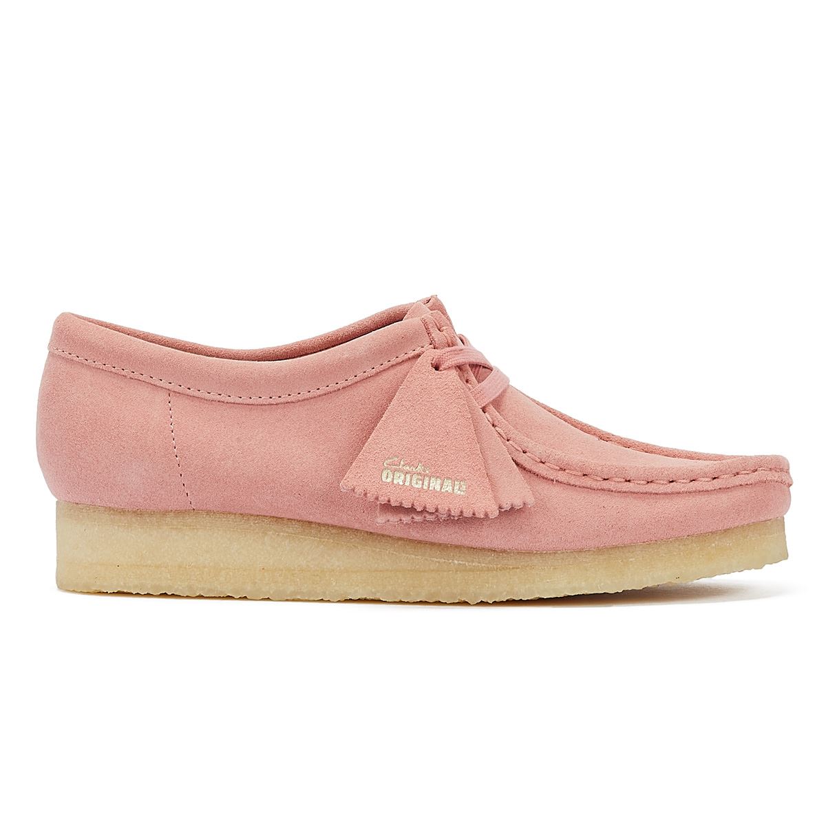 Clarks Originals Wallabee Damen Wildlederschuhe In Altrosa