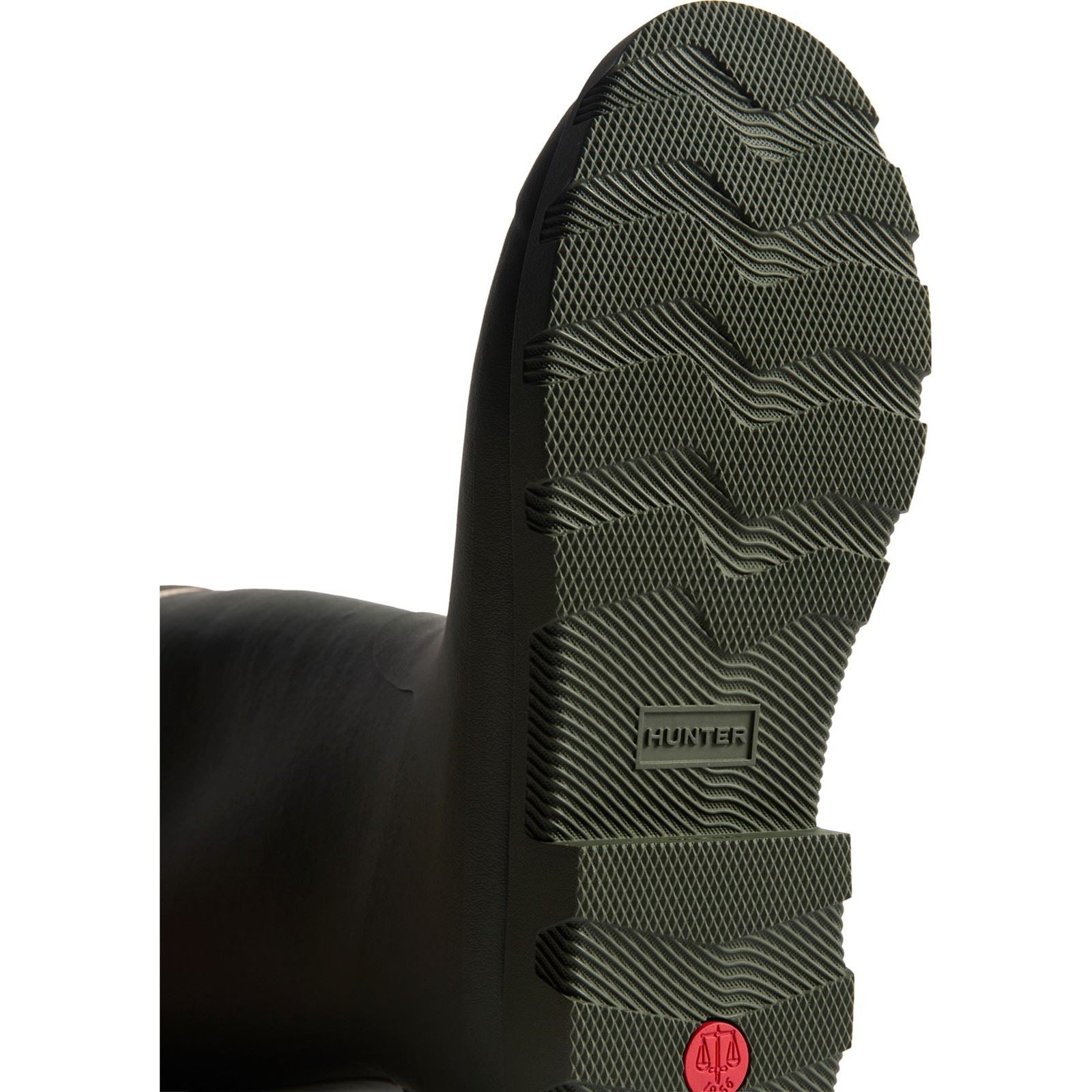 Hunter Downpour Tall Insulated Gummi Frauen Dunkeloliven Wellington-Stiefel