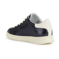 Geox D Jaysen B Faux Leder Damen Dunkle Jeans/Optisch Weiß Sneakers