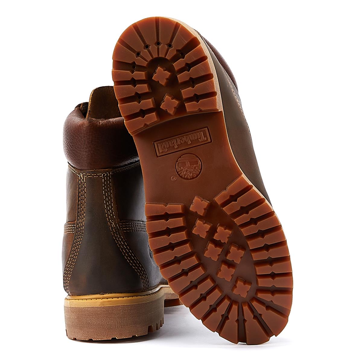 Timberland 6-Zoll-Premium-Vintage-Leder Herren-Stiefel, Braun