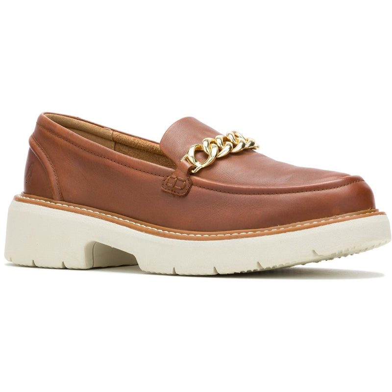 Hush Puppies Jodie Damenloafer Aus Cognacfarbenem Leder