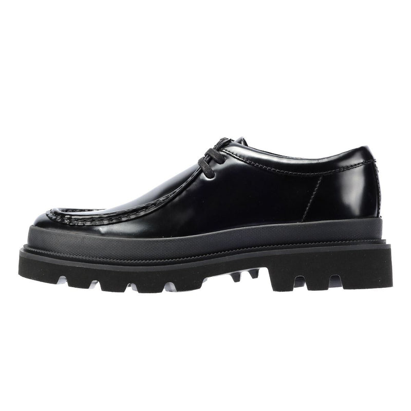 Clarks Main Badell Seam Schwarze Farbe Herren Schnürschuhe Aus Leder